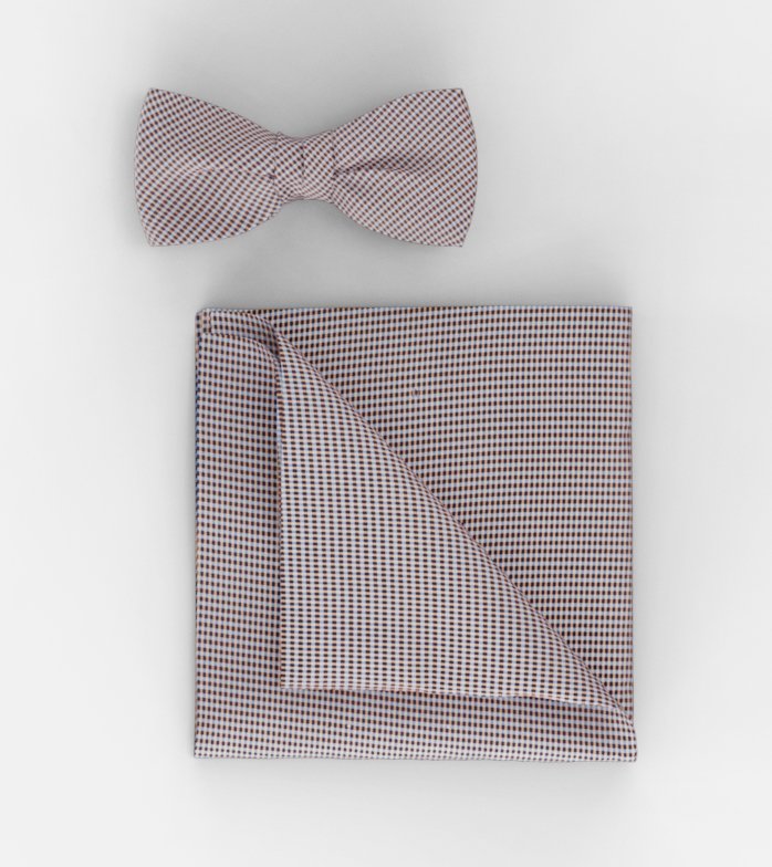 Bow tie / pocket square set, Apricot