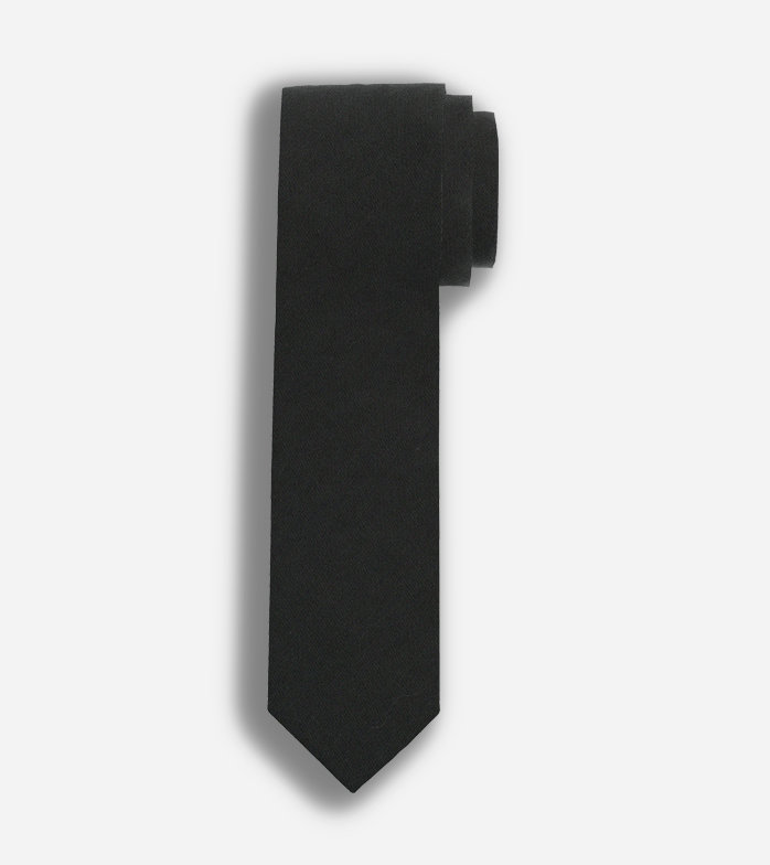 Tie, slim 6,5 cm, Black