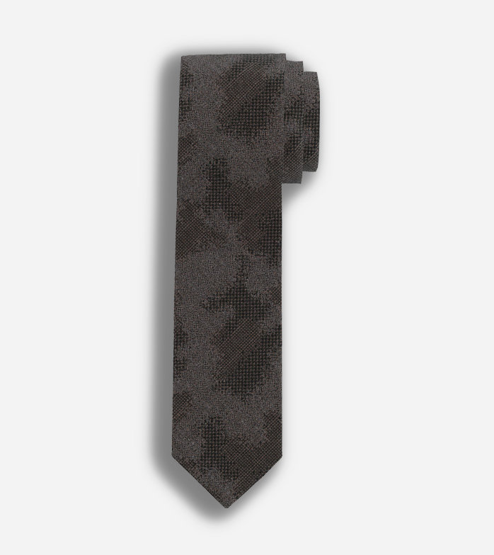 Krawatte, slim 6,5 cm, Braun