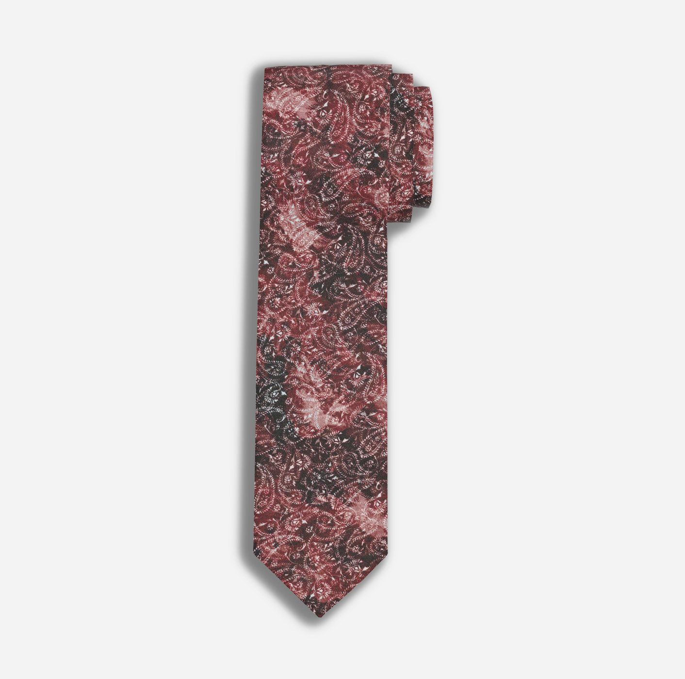 OLYMP Krawatte, slim 6,5 cm | Rot - 1792203501