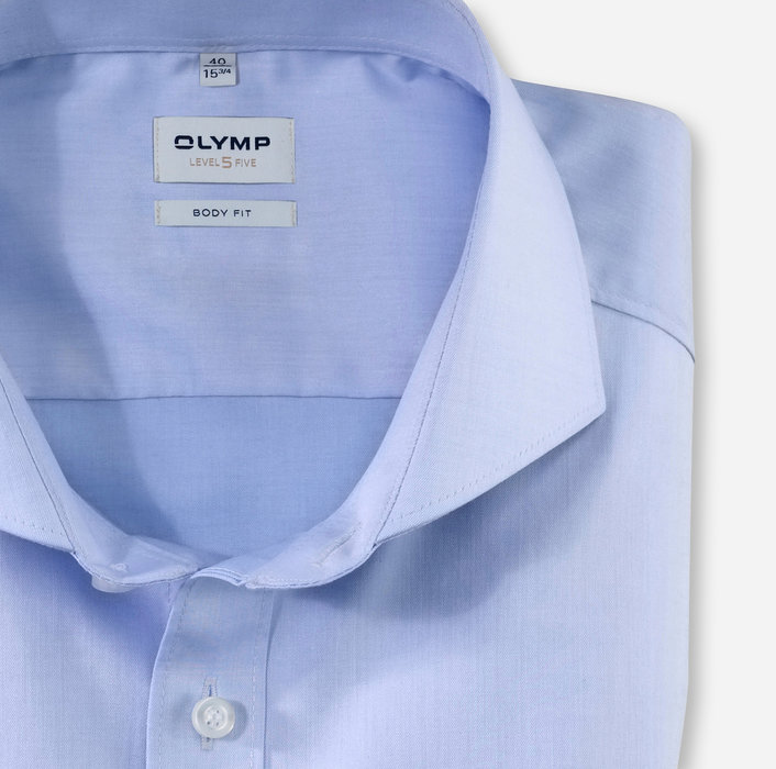 OLYMP Level Five, body fit, Business shirt, Italien, Bleu