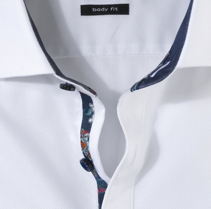 OLYMP Level Five, body fit, Business shirt, Royal Kent, Blanc