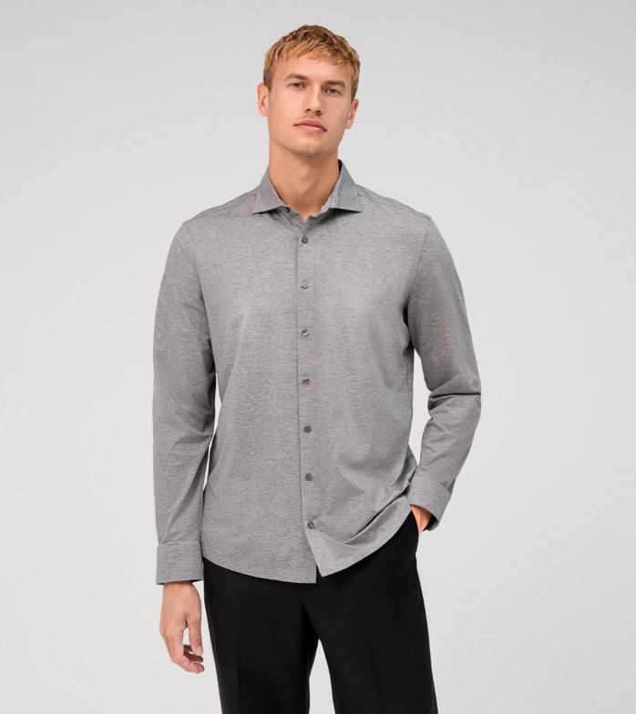 Level Five 24/Seven, Business Shirt, body fit, Kent, Silver Grey