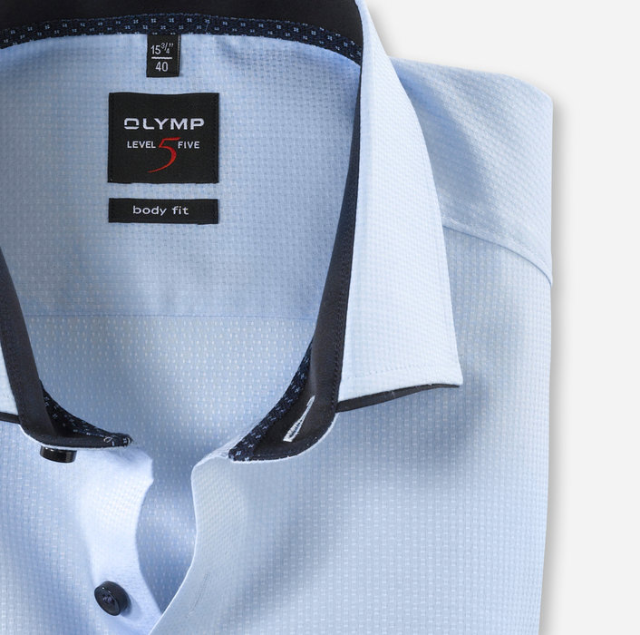 OLYMP Level Five, body fit, Business shirt, Royal Kent, Bleu