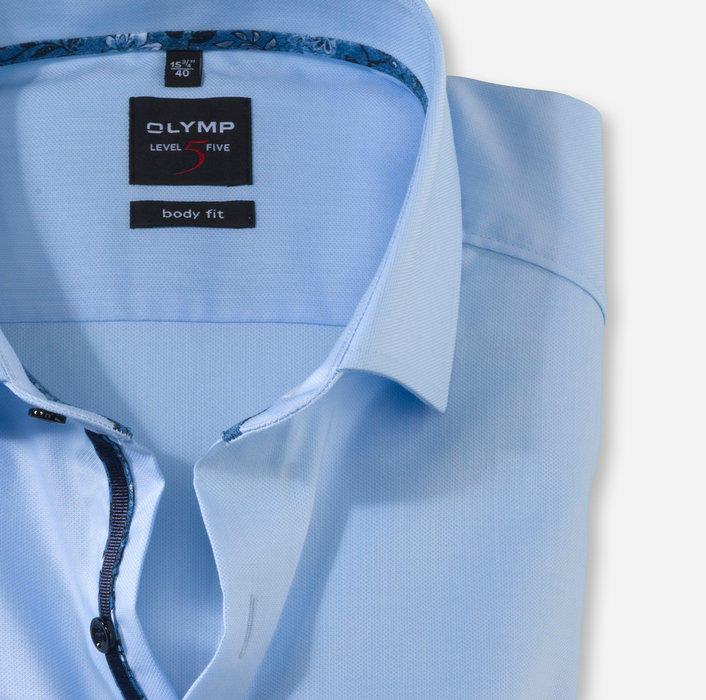 OLYMP Level Five, body fit, Business shirt, Royal Kent, Bleu