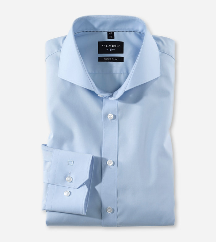 No. Six, Business shirt, super slim, Cutaway, Light Blue