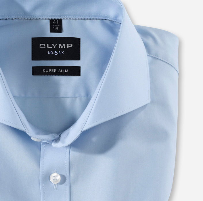 OLYMP No. Six, super slim, Business shirt, Italien, Bleu Clair
