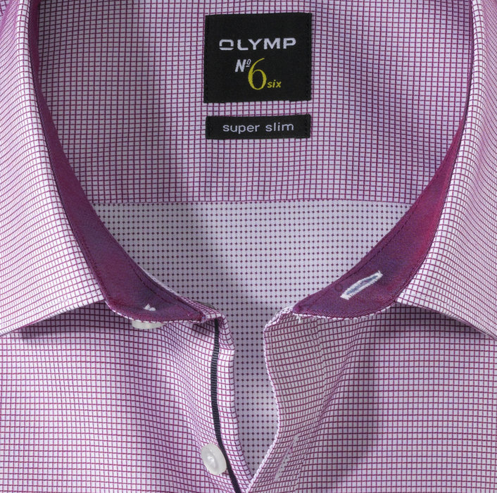 OLYMP No. Six, super slim, Businesshemd, Urban Kent, Fuchsia