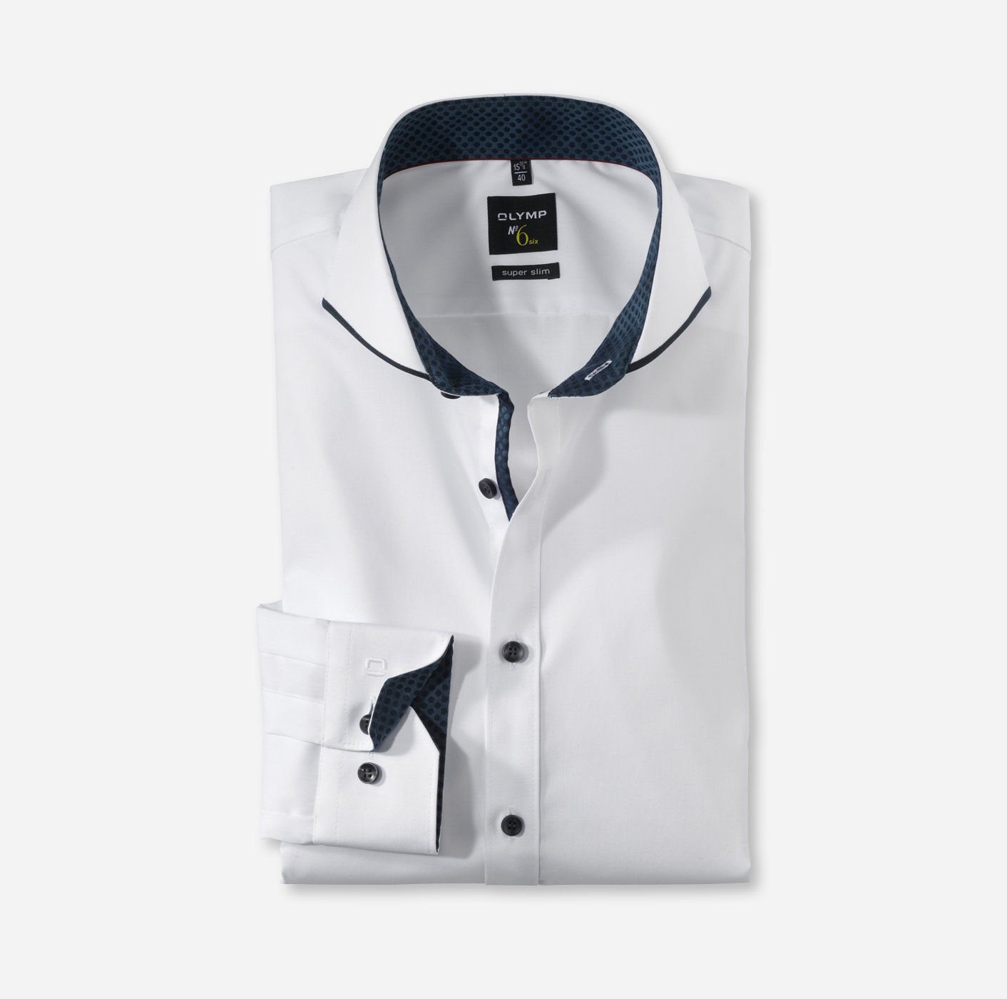 OLYMP No. Six, super slim, Business shirt, Italien, Marine