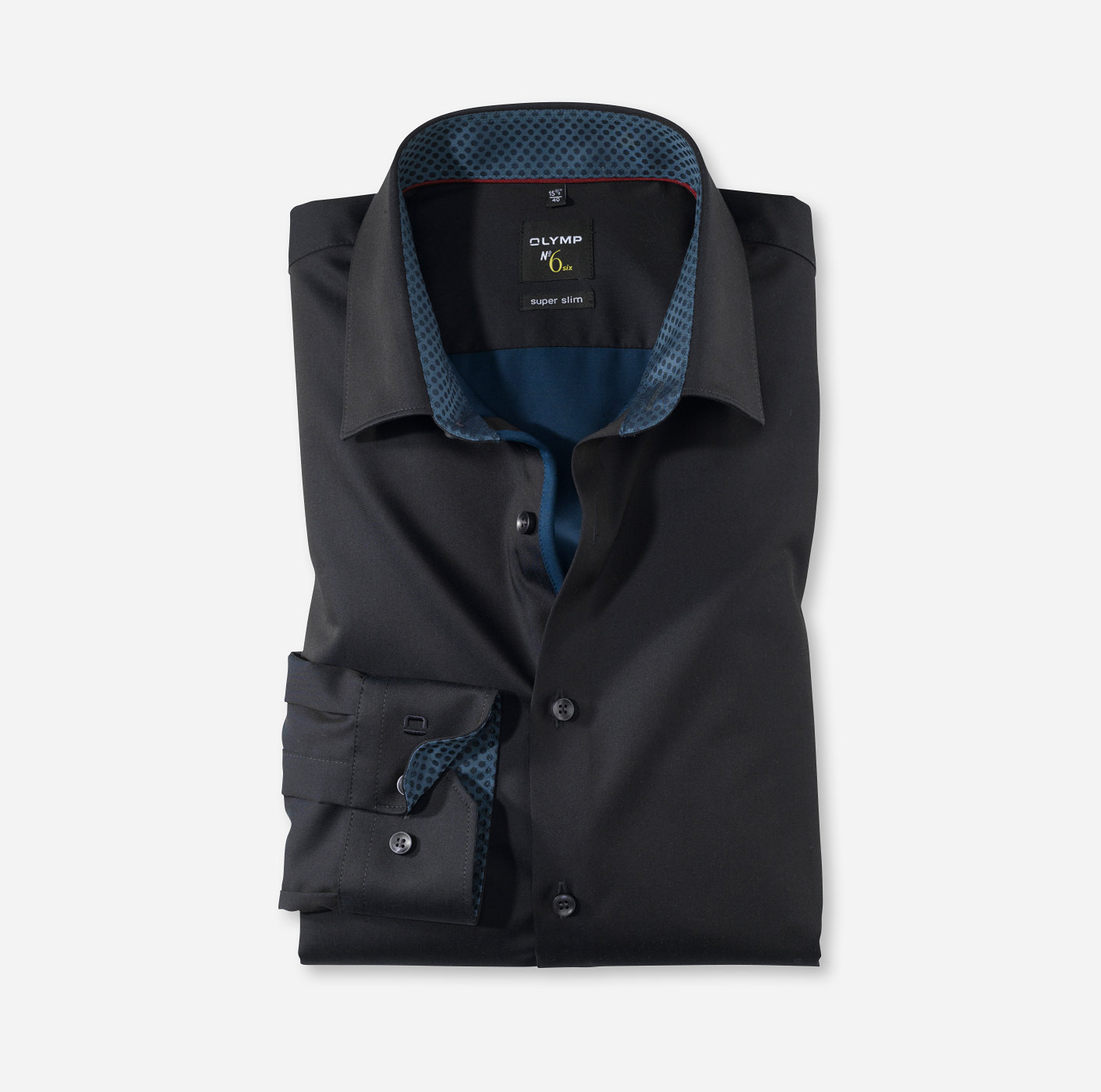 OLYMP No. Six, super slim, Business shirt, Urban Kent, Bleu Nuit