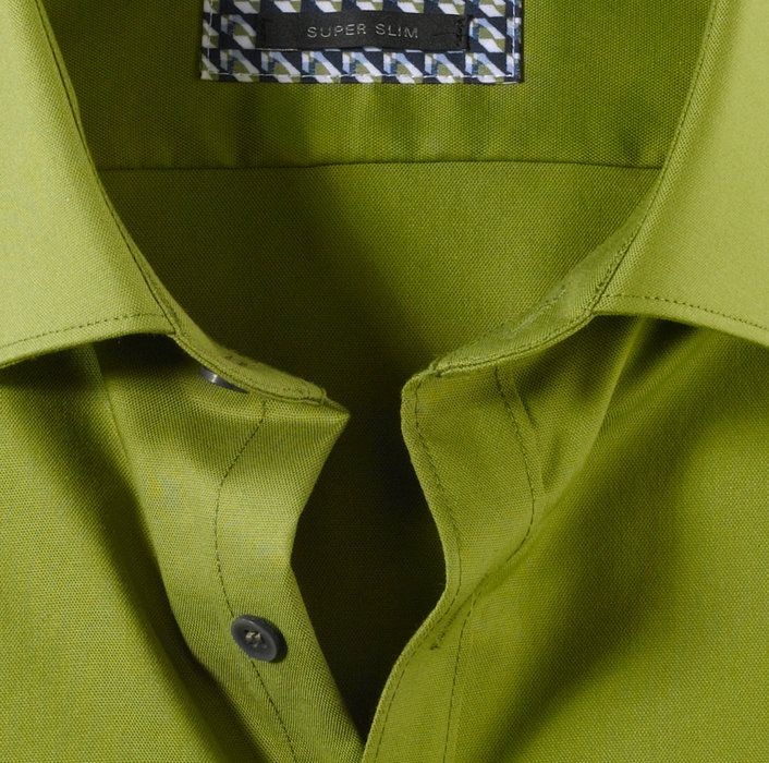 OLYMP No. Six, super slim, Business shirt, Modern Kent, Lime