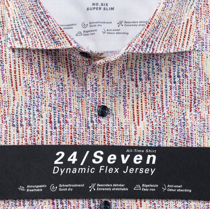 OLYMP No. Six 24/Seven, super slim, Business shirt, Kent, White
