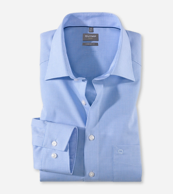 Luxor, Business shirt, comfort fit, New Kent, Bleu