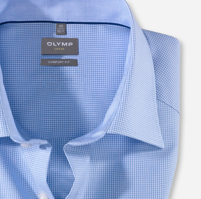 OLYMP Luxor, Businesshemd, comfort fit, New Kent, Bleu