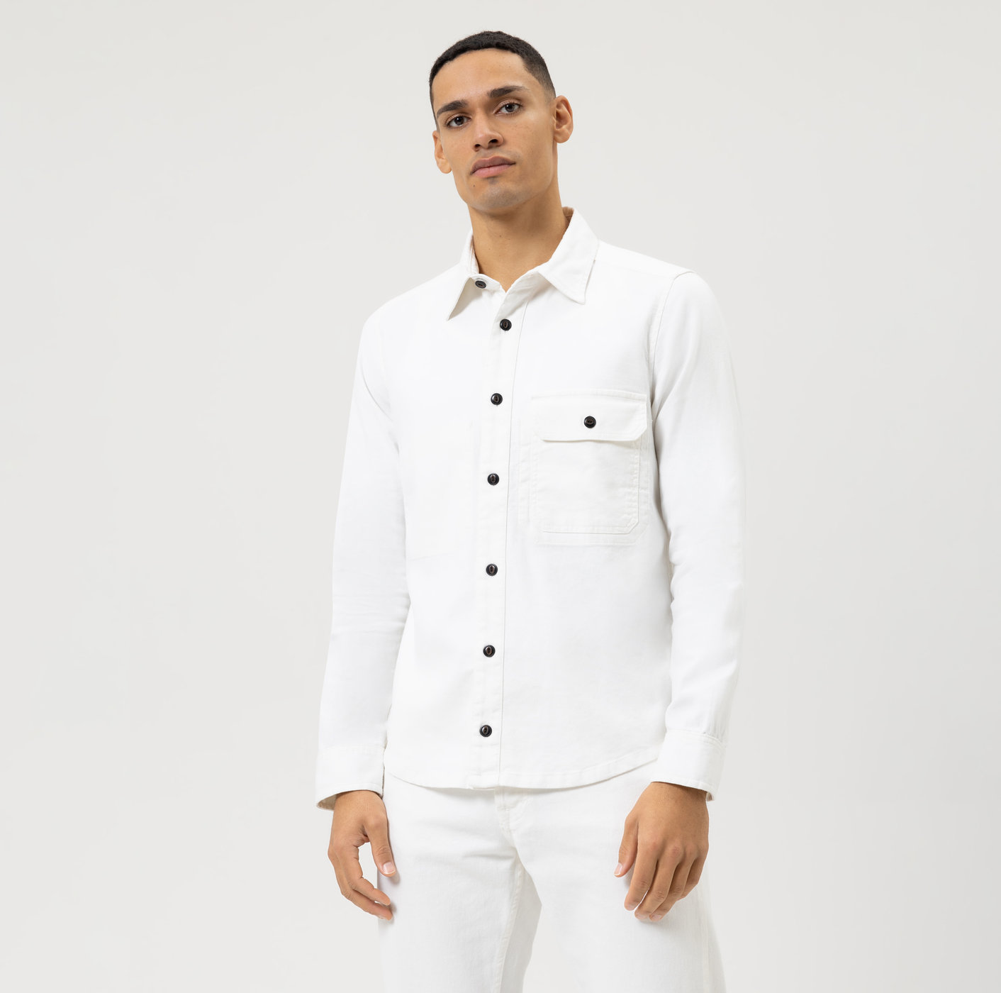 OLYMP Level Five Smart Casual, Overshirt, Casual shirt, White