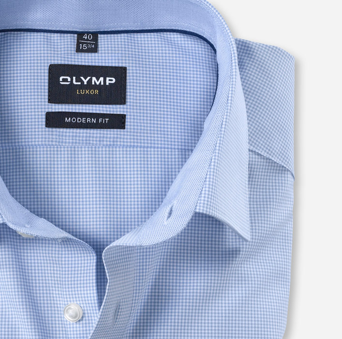 OLYMP Luxor, Businesshemd, modern fit, New Kent, Bleu
