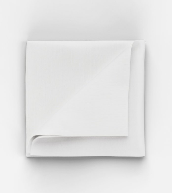 Einstecktuch, 33x33 cm, Weiß