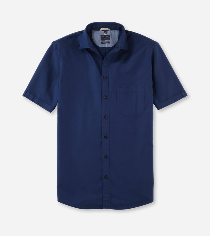 Casual, Casual shirt, modern fit, Kent, Marineblauw
