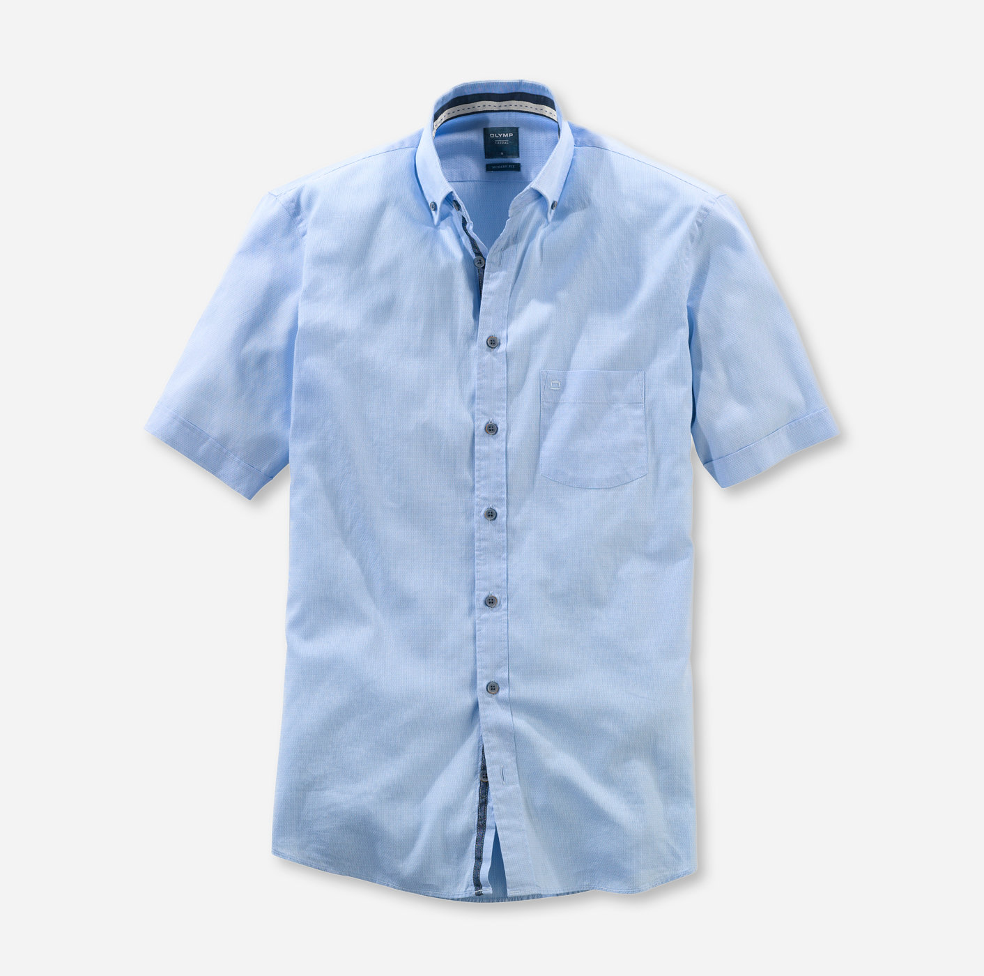 OLYMP Casual, modern fit, Freizeithemd, Button-down, Bleu