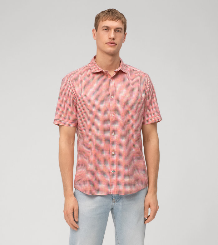 Casual, Casual shirt, regular fit, Kent, Rood