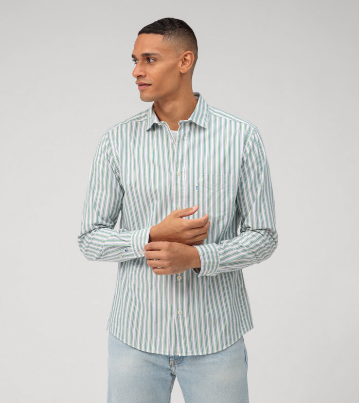 Casual, Casual shirt, regular fit, Kent, Bleu