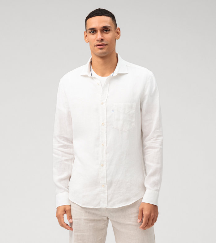Casual, Casual shirt, regular fit, Kent, White