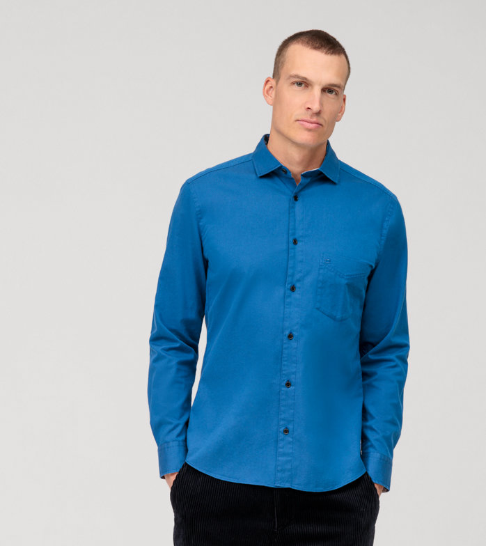 Casual, Casual shirt, regular fit, Kent, Blue