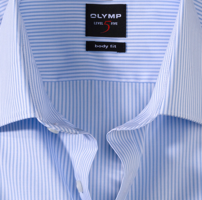 OLYMP Level Five, body fit, Businesshemd, Extra langer Arm, New York Kent, Bleu