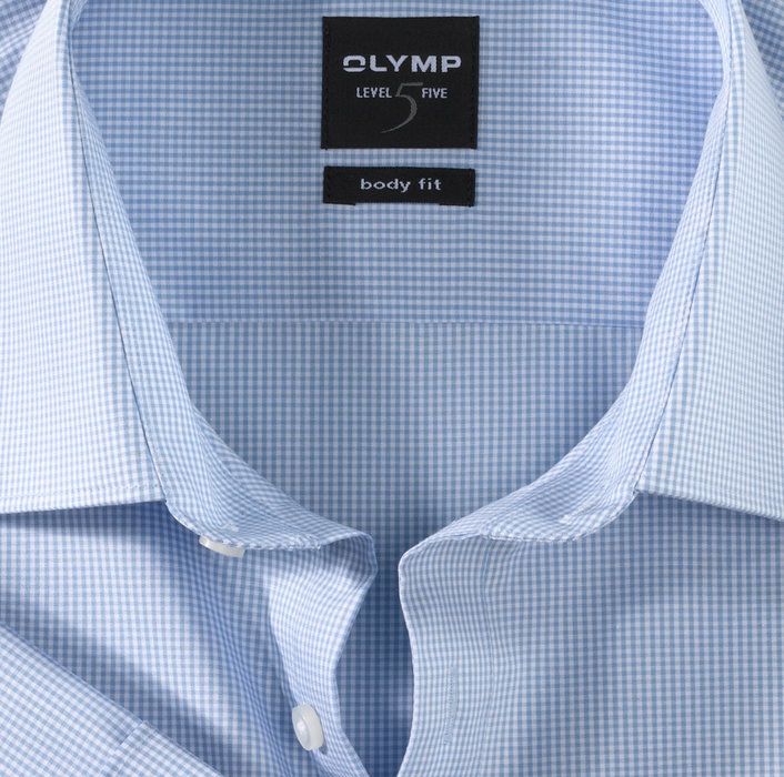 OLYMP Level Five, body fit, Businesshemd, New York Kent, Bleu