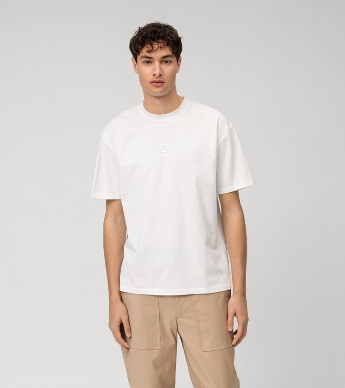 Casual , T-Shirt, Blanc Cassé