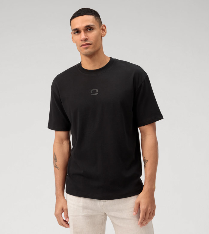 Casual , T-Shirt, Zwart