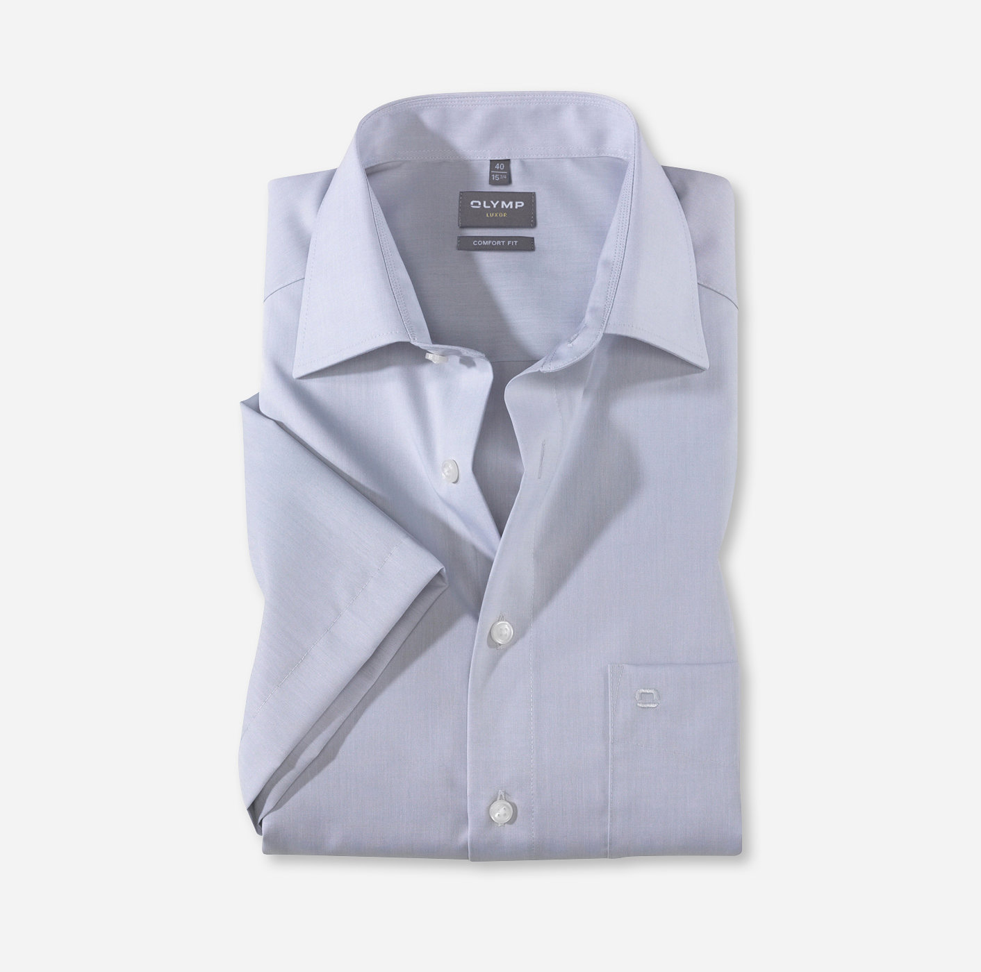 OLYMP Luxor, comfort fit, Business shirt, New Kent, Gris Argent