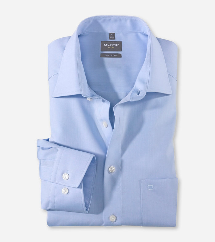 Luxor, Business shirt, comfort fit, New Kent, Bleu