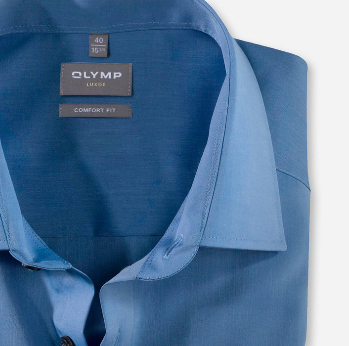 OLYMP Luxor, comfort fit, Businesshemd, New Kent, Blau