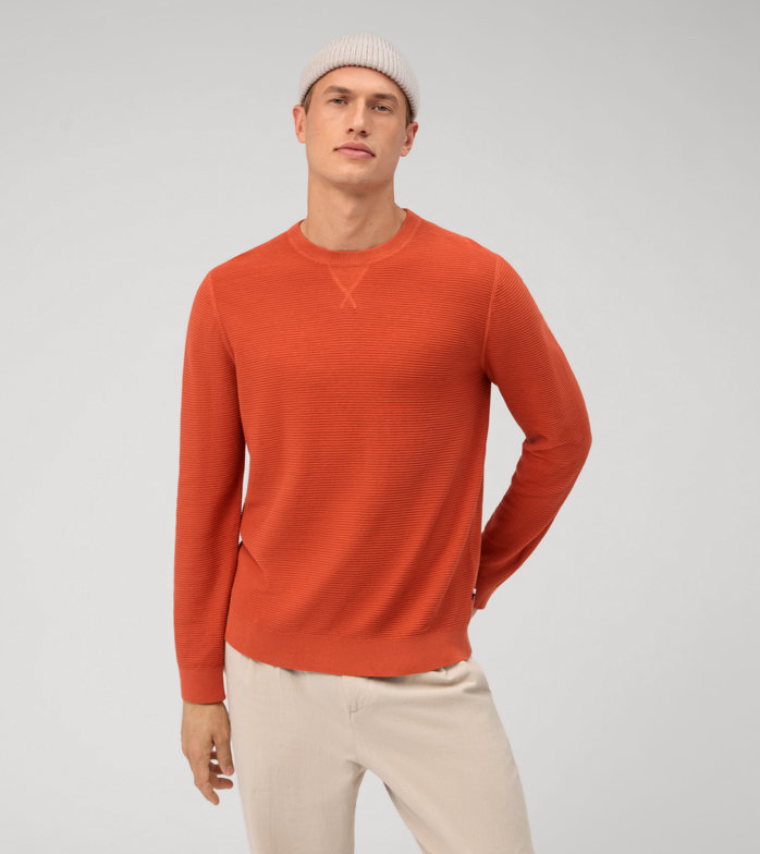 Casual Breisel, Pullover, Baksteenrood