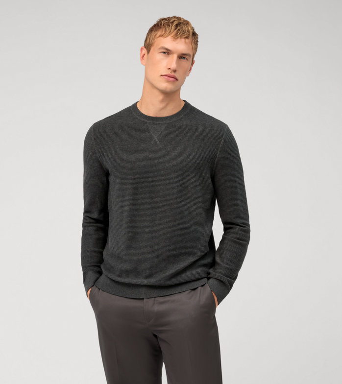 Casual Maille, Pullover, Anthracite