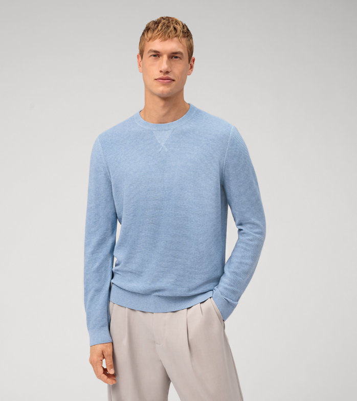 Casual Knitwear, Pullover, Ice Blue