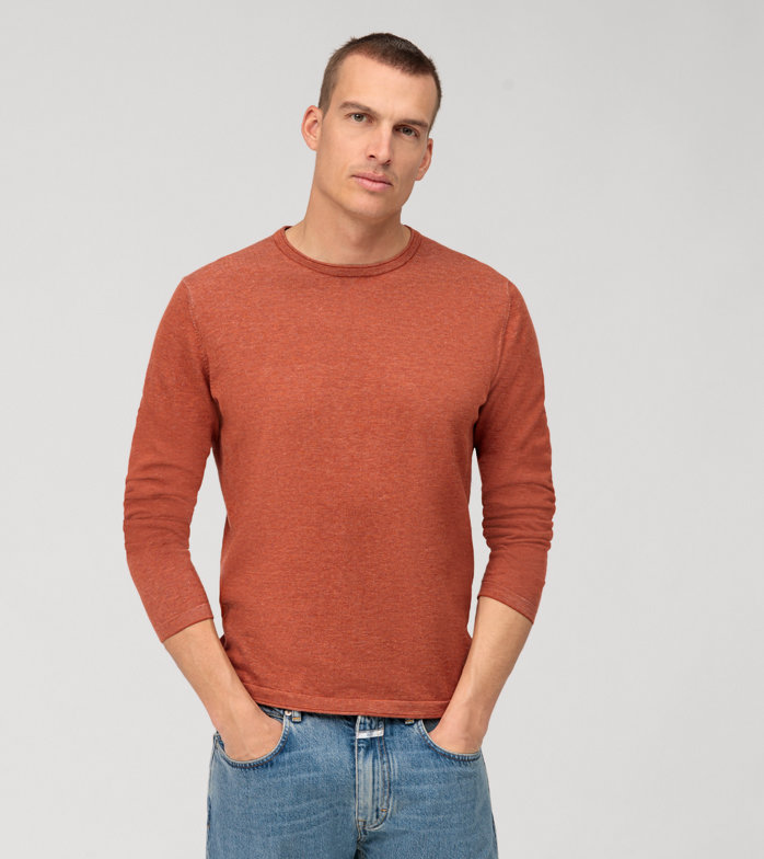Casual Knitwear, regular fit, Reddish Brown