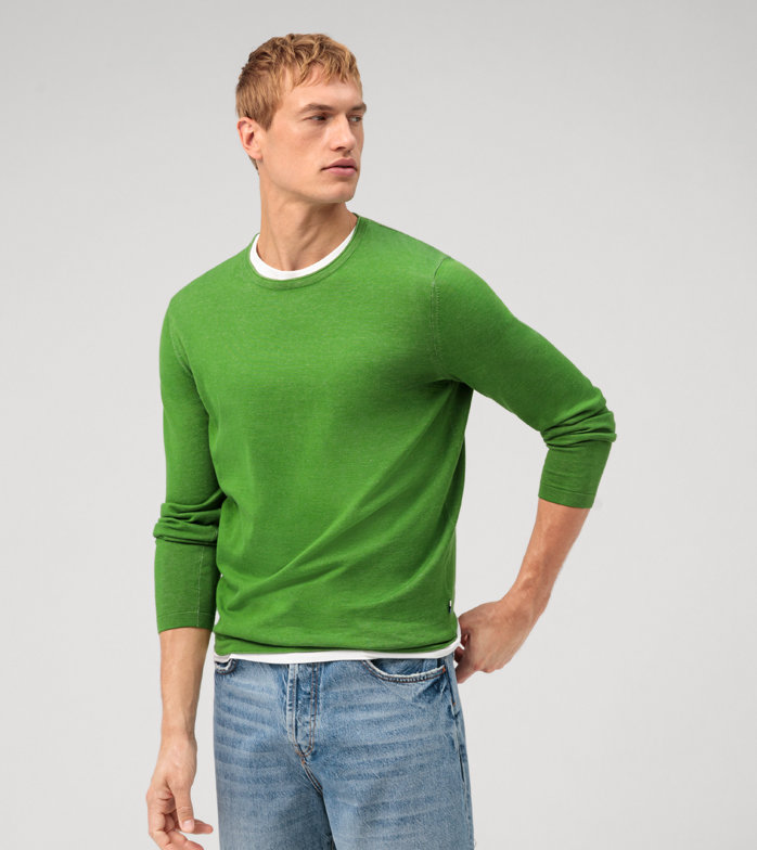 Casual Knitwear, Pullover, Crystal Green