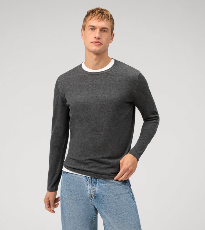 Casual Maille, Pullover, Anthracite