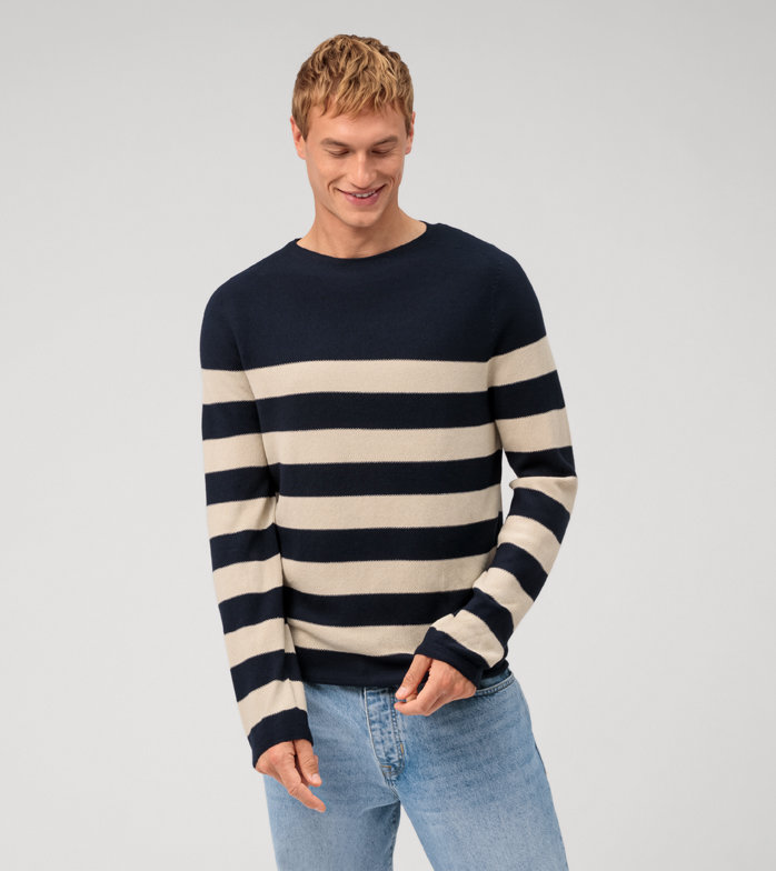 Casual Strick, Pullover, Marine