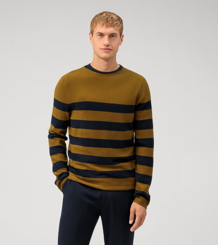 Casual Strick, Pullover, Schlamm