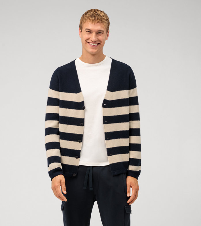 Casual Knitwear, Cardigan, Marine