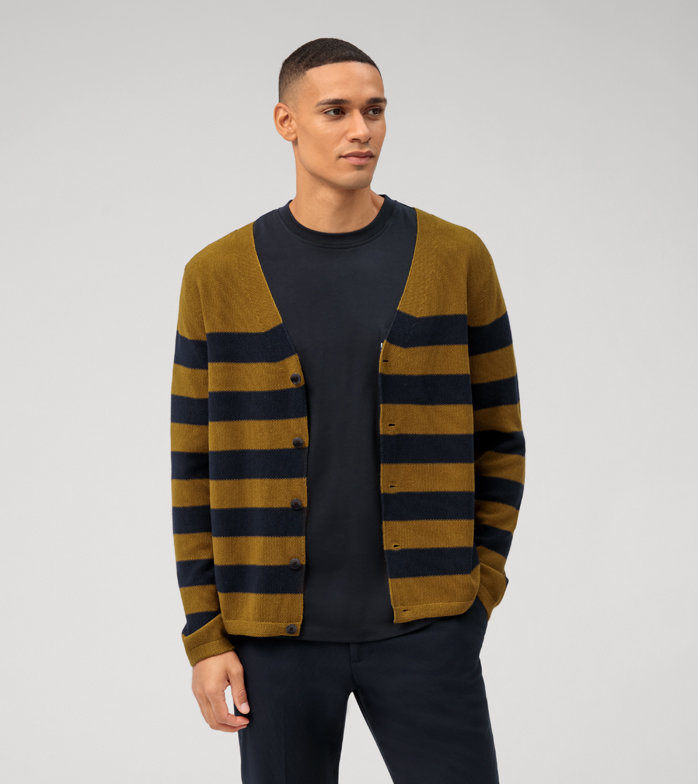 Casual Breisel, Cardigan, Modderkleurig