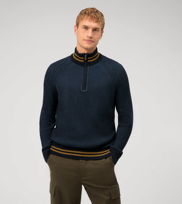 Casual Strick, Pullover, Marine