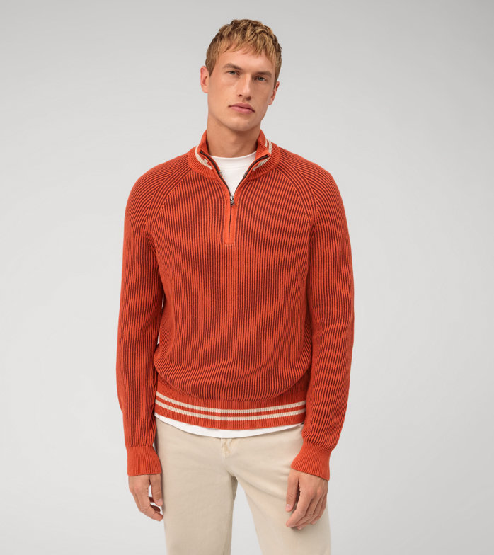 Casual Knitwear, Pullover, Brick Red