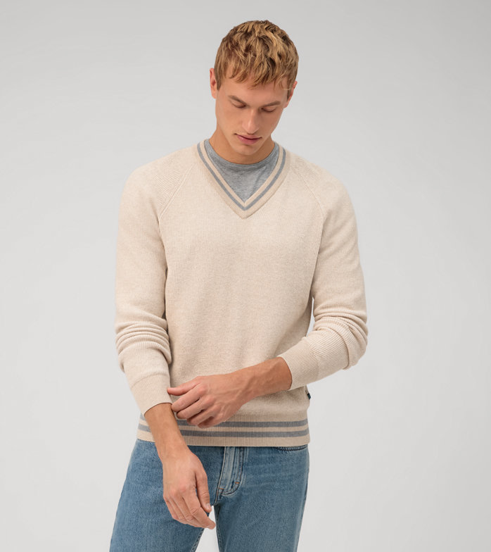 Casual Knitwear, Pullover, Light Beige