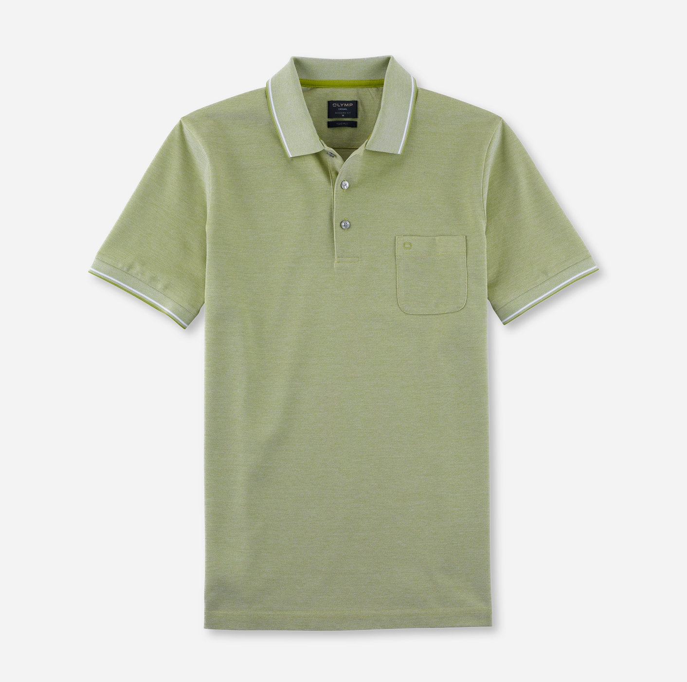 OLYMP Casual Polo, modern fit, Limette