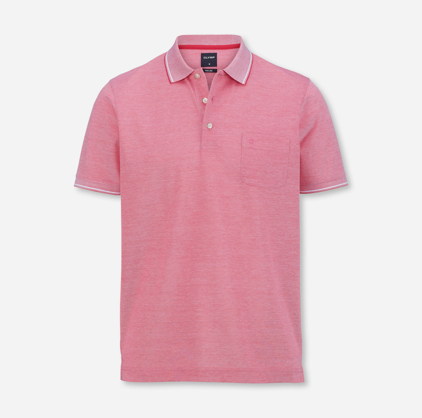 OLYMP Casual Polo, modern fit, Granat