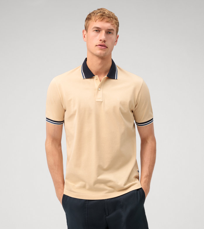 Casual Jersey, Polo, Natural